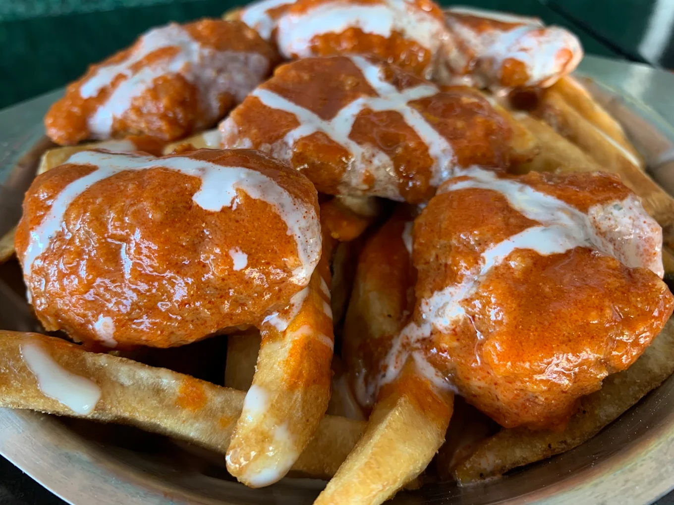 Alitas de pollo Mex Wings con salsa búfalo